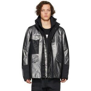 Nike Silver and Black Sportswear Tech Pack Jacket